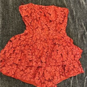 Fashion Nova Red Lace Dress